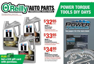 O'Reilly Auto Parts Weekly Ad Flyer February 24 to March 3