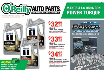 O'Reilly Auto Parts Weekly Ad Flyer February 24 to March 3