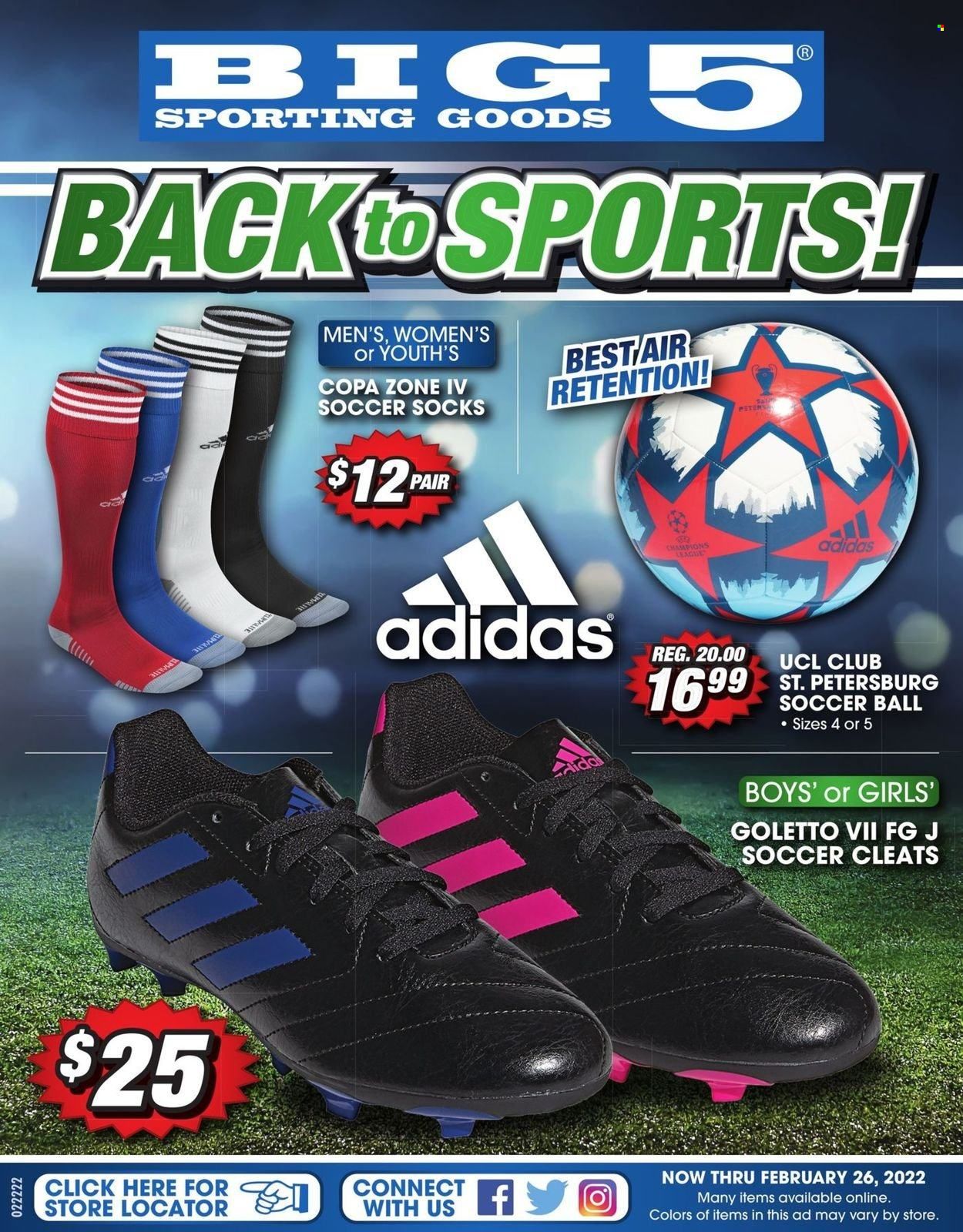 Big 5 (AZ, CA, CO, ID, NM, OR, UT, WA) Weekly Ad Flyer February 24 to March 3