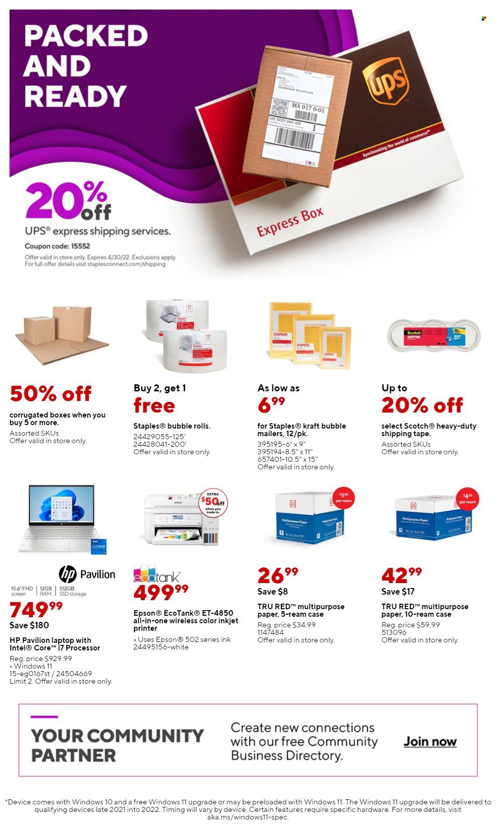 Staples Weekly Ad Flyer February 25 to March 4