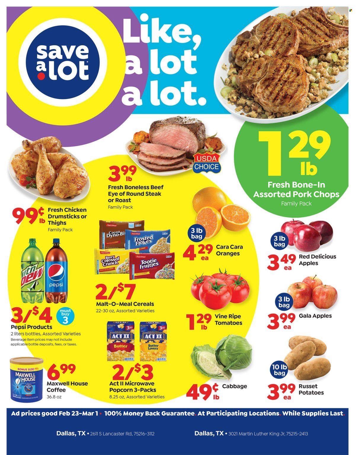Save a Lot Weekly Ad Flyer February 25 to March 4