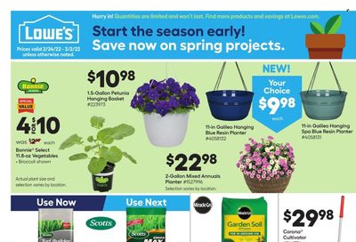 Lowe's Weekly Ad Flyer February 25 to March 4