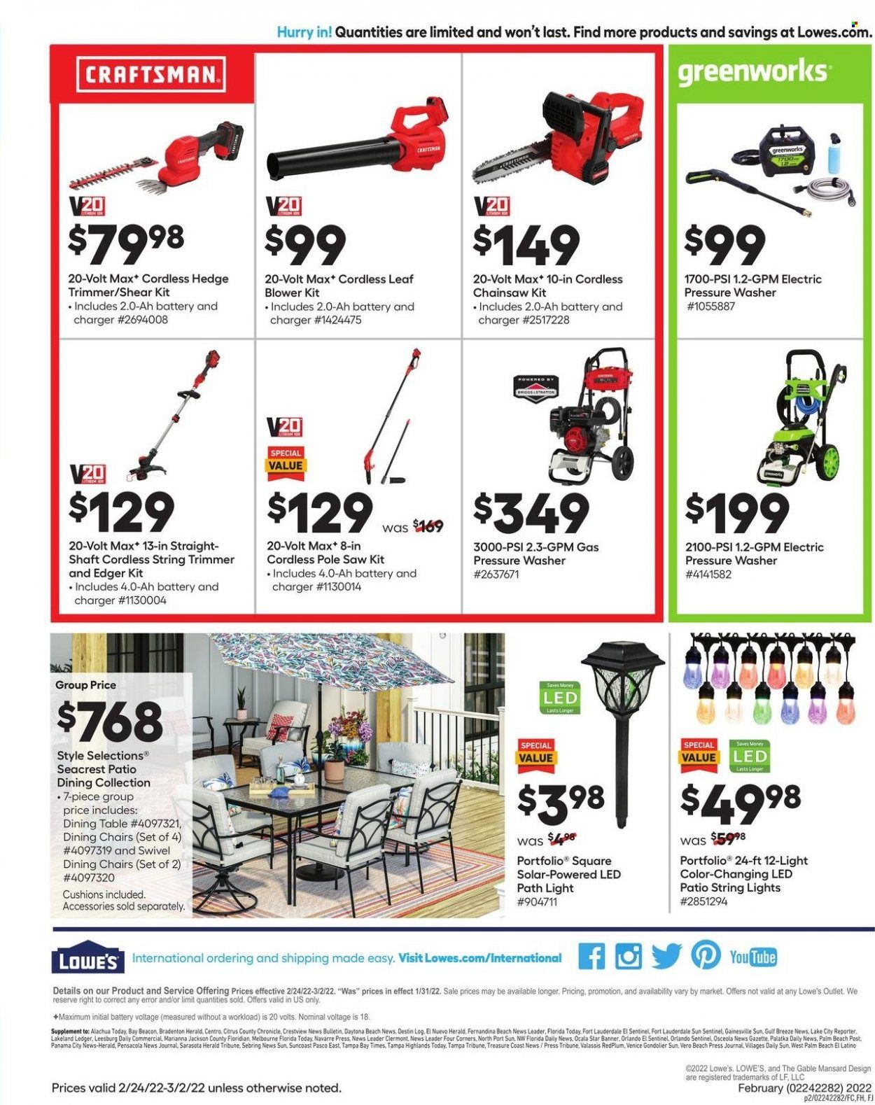 Lowe's Weekly Ad Flyer February 25 to March 4
