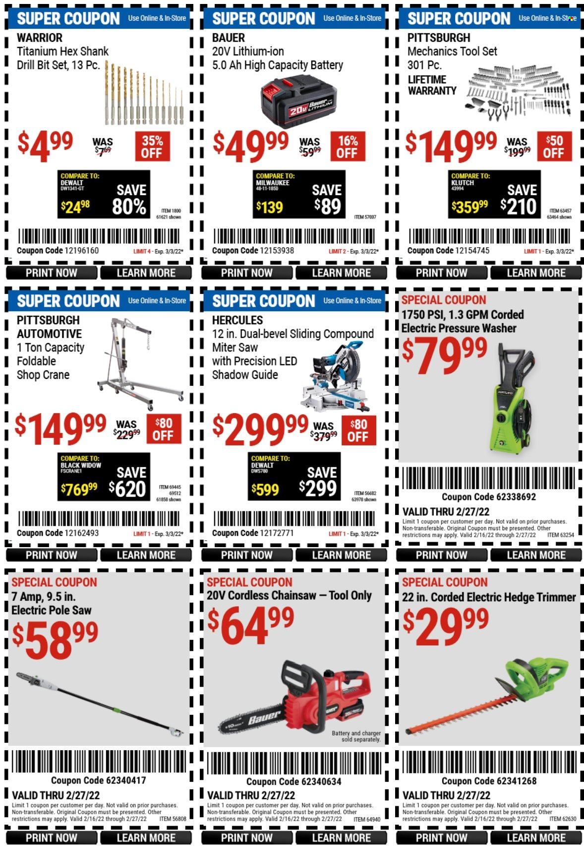 Harbor Freight Weekly Ad Flyer February 25 to March 4