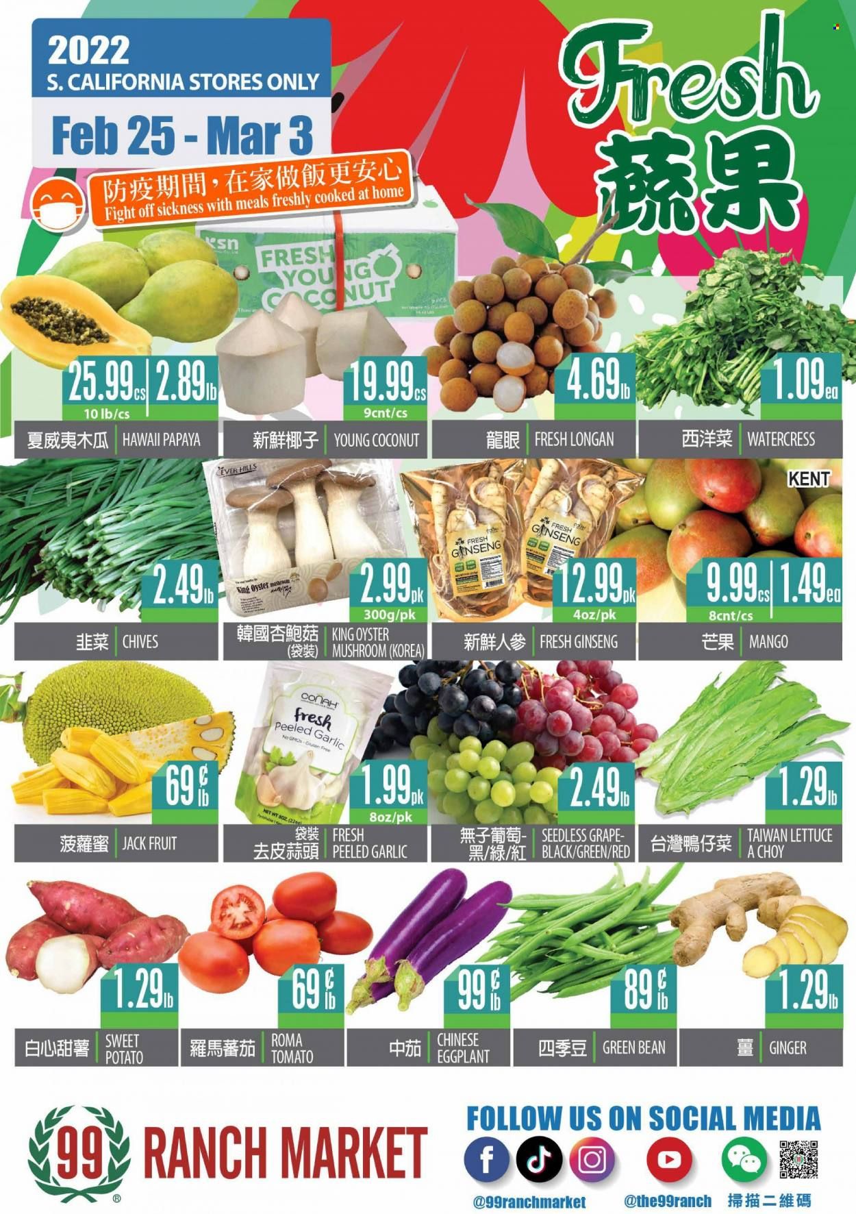 99 Ranch Market (CA) Weekly Ad Flyer February 25 to March 4