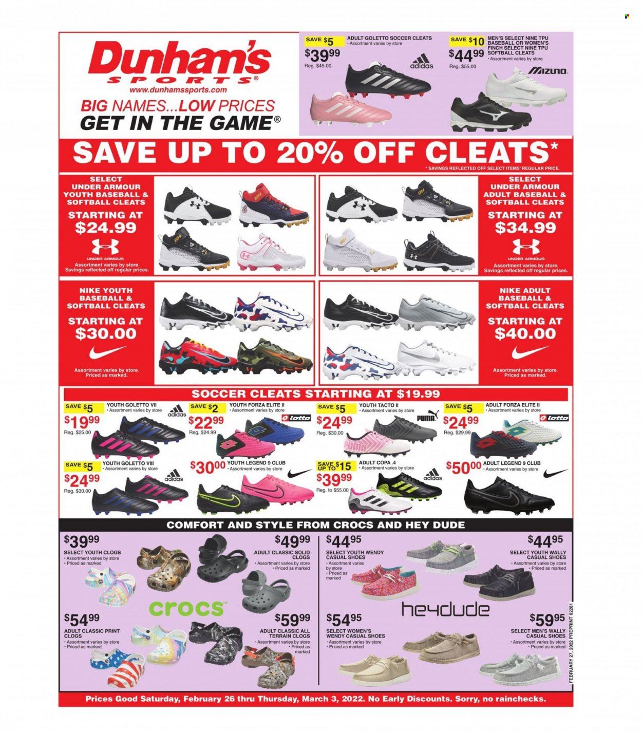 Dunham's Sports Weekly Ad Flyer February 26 to March 5