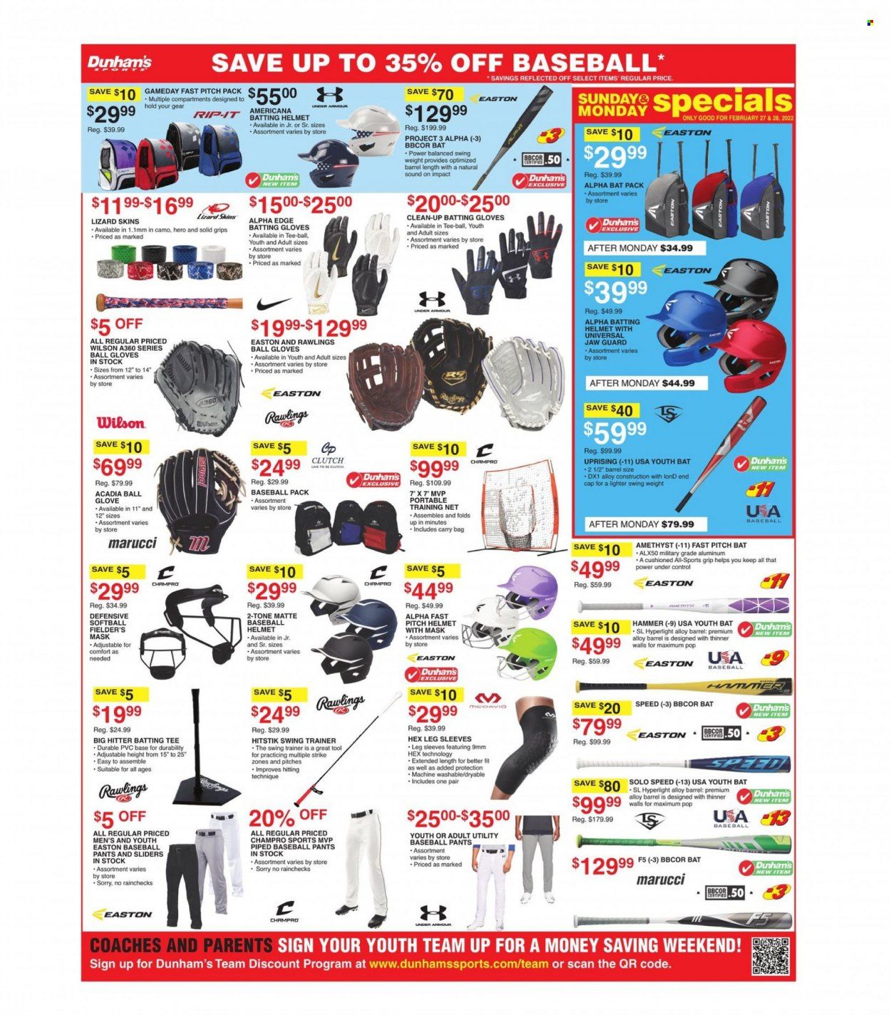 Dunham's Sports (MI, MN, ND, SD, WI) Weekly Ad Flyer February 26 to March 5