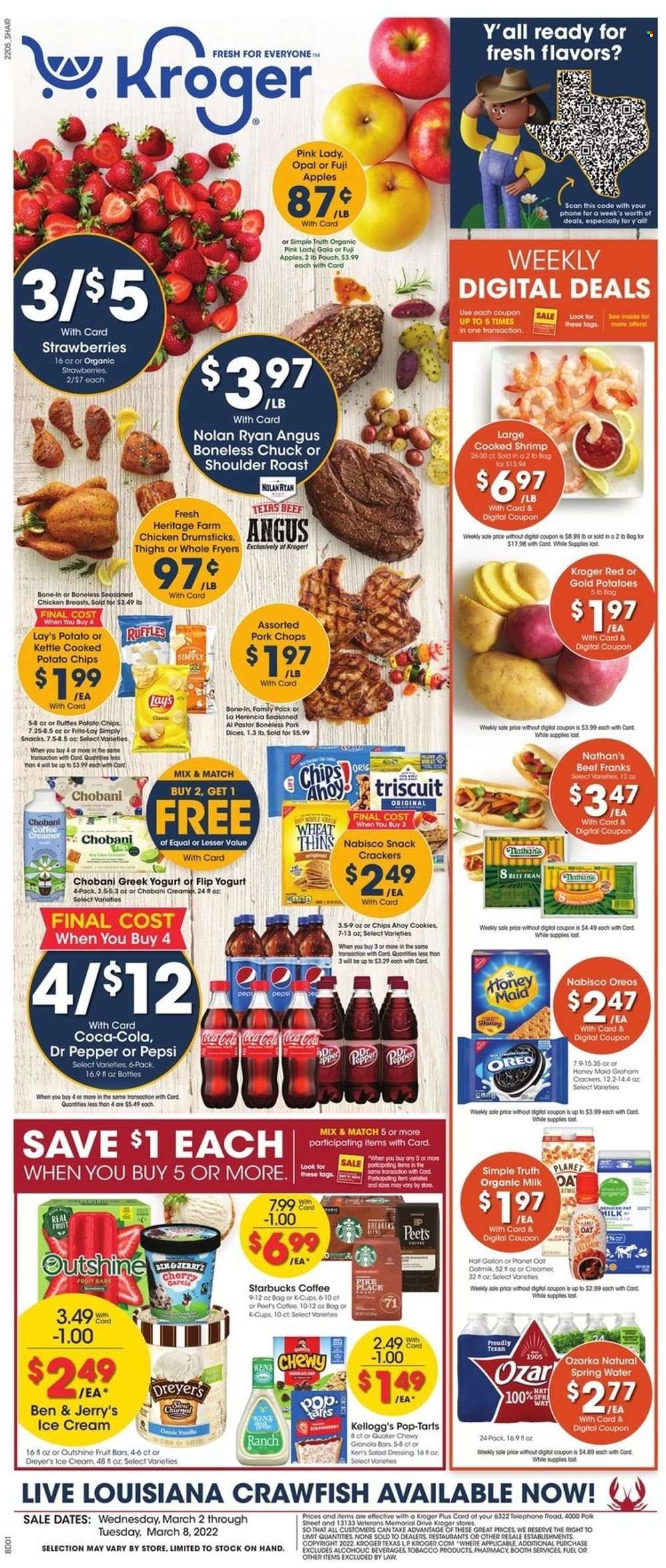 Kroger (GA, IL, LA, MI, OK, SC, TN, TX, VA) Weekly Ad Flyer March 1 to March 8