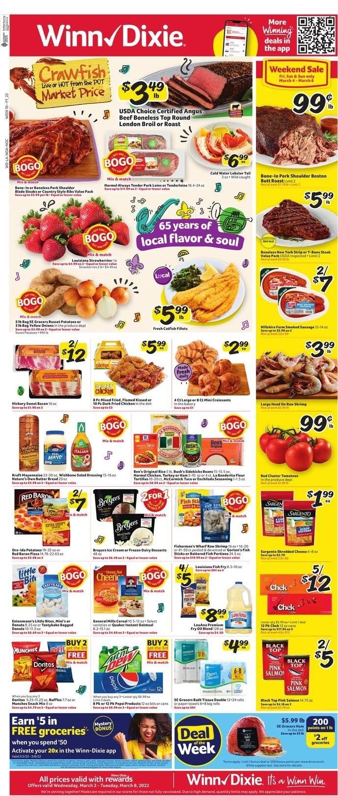 Winn Dixie (AL, FL, GA, LA) Weekly Ad Flyer March 1 to March 8