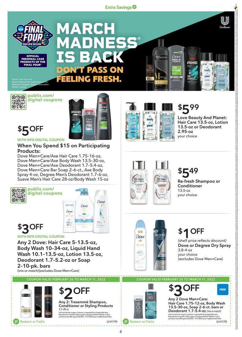 Publix (AL, FL, GA, NC, SC, TN) Weekly Ad Flyer March 1 to March 8