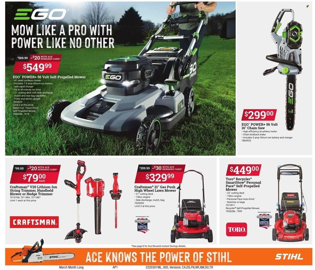 ACE Hardware Weekly Ad Flyer March 1 to March 8