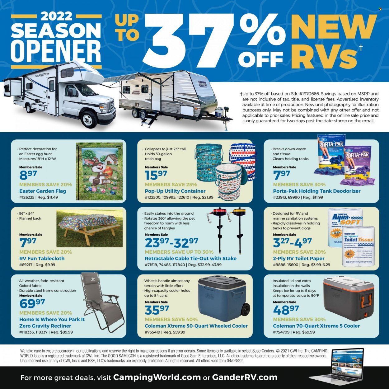 Gander RV & Outdoors Weekly Ad Flyer March 1 to March 8