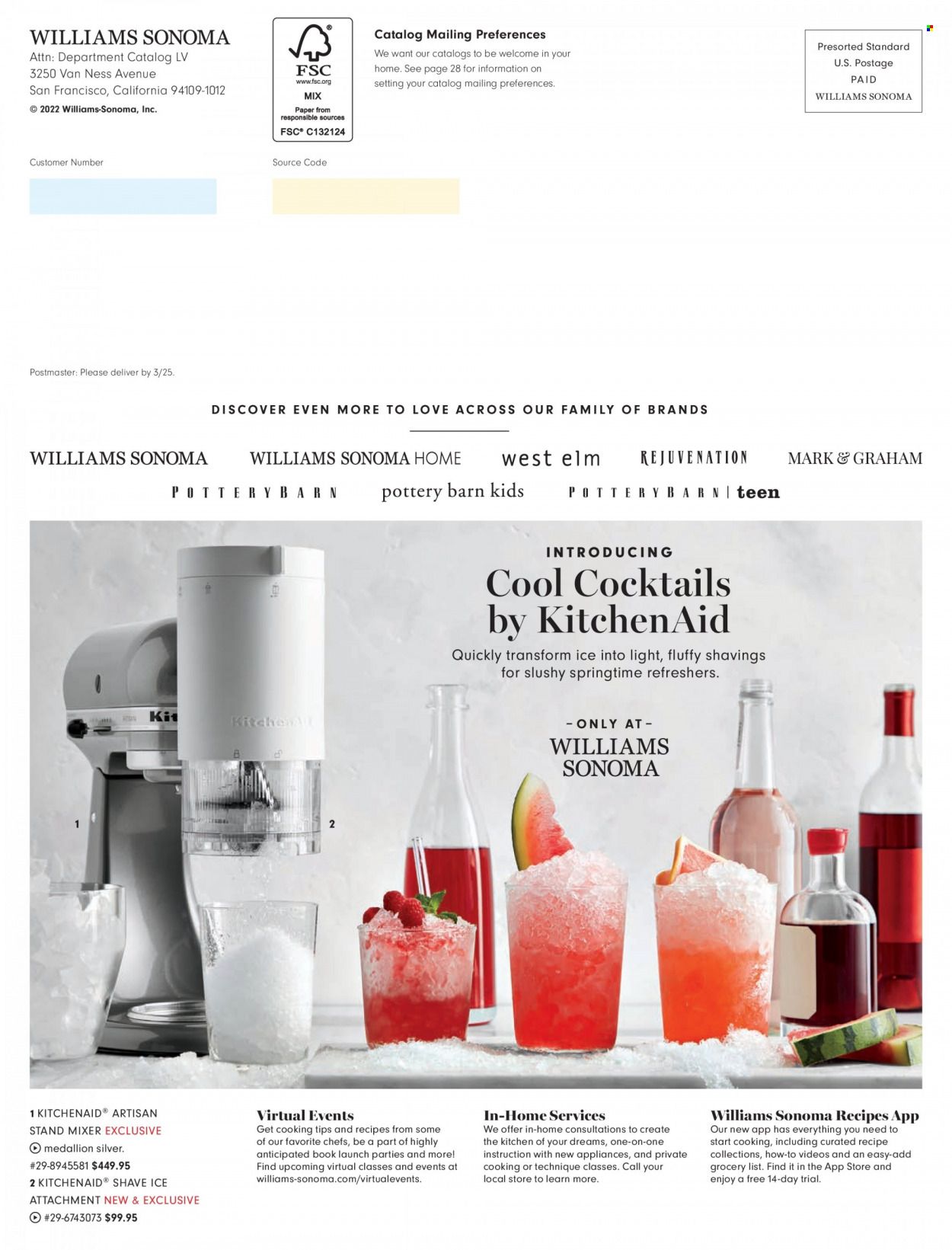 Williams-Sonoma Weekly Ad Flyer March 2 to March 9
