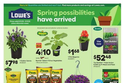 Lowe's Weekly Ad Flyer March 2 to March 9