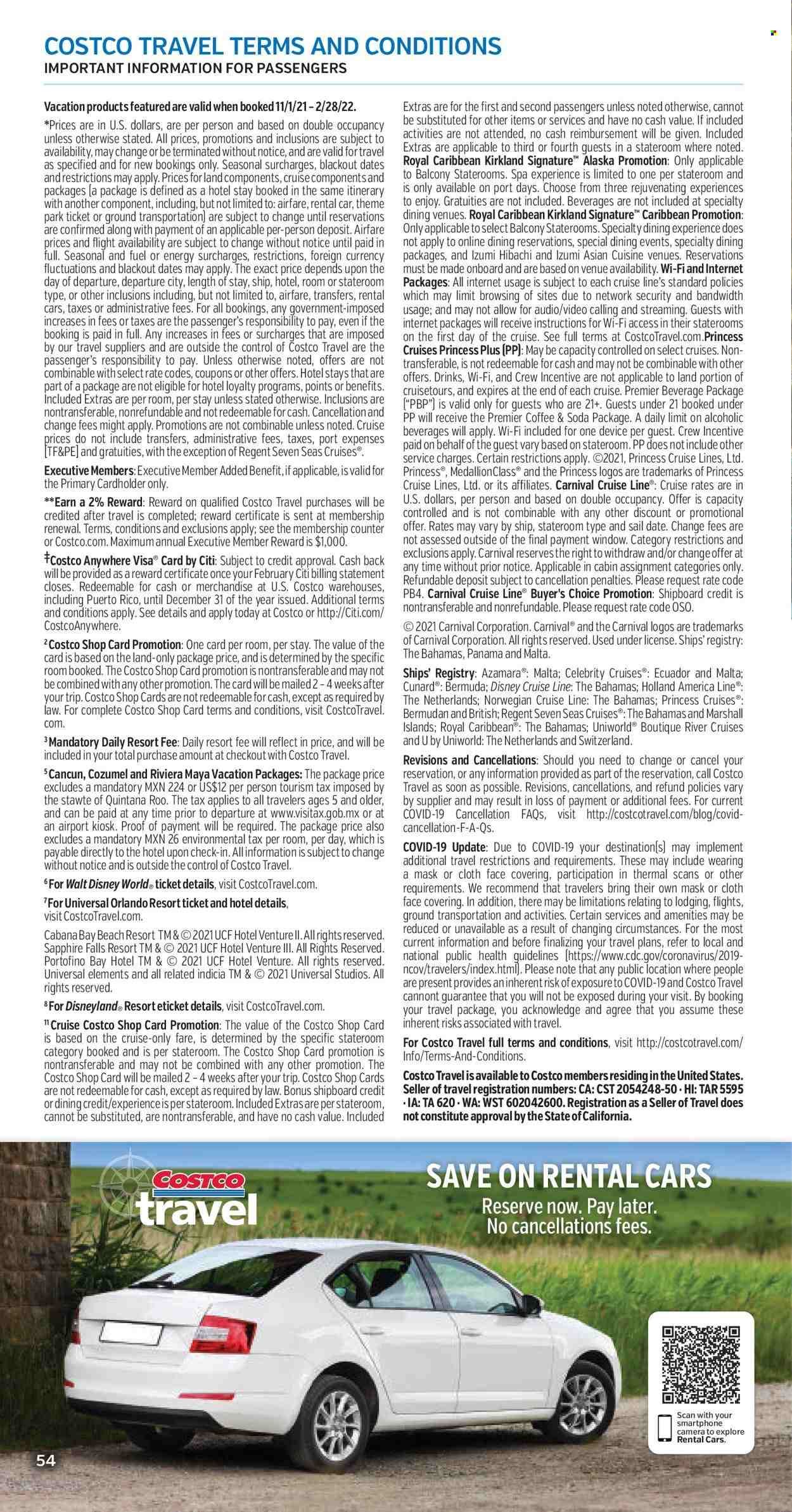 Costco Weekly Ad Flyer Specials November 1 to September 30, 2022