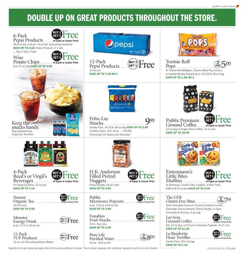 Publix (AL, FL, GA, NC, SC, TN) Weekly Ad Flyer March 3 to March 10