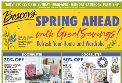 Boscov's (CT, DE, MD, NJ, NY, PA) Weekly Ad Flyer March 3 to March 10