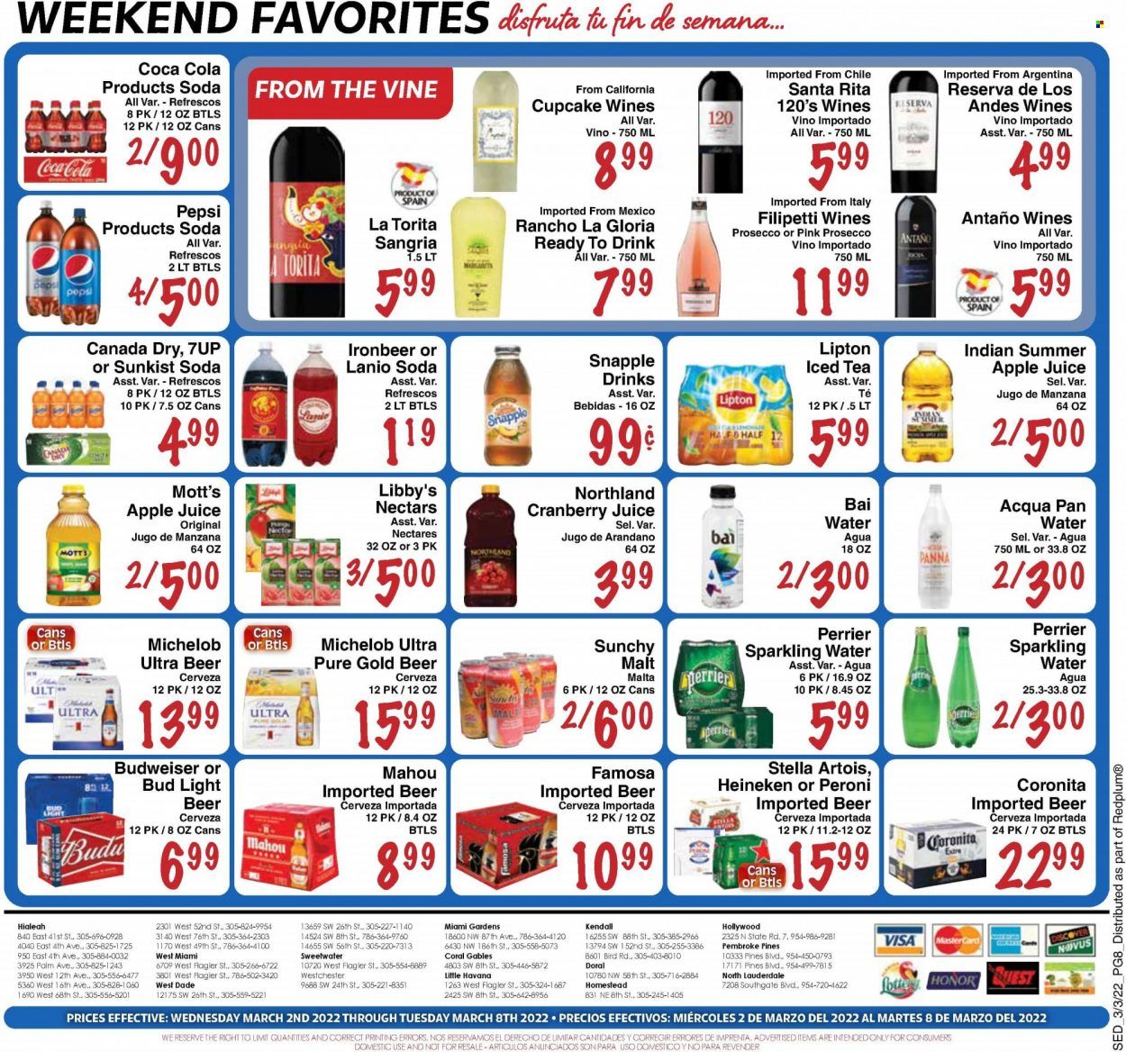 Sedano's (FL) Weekly Ad Flyer March 4 to March 11