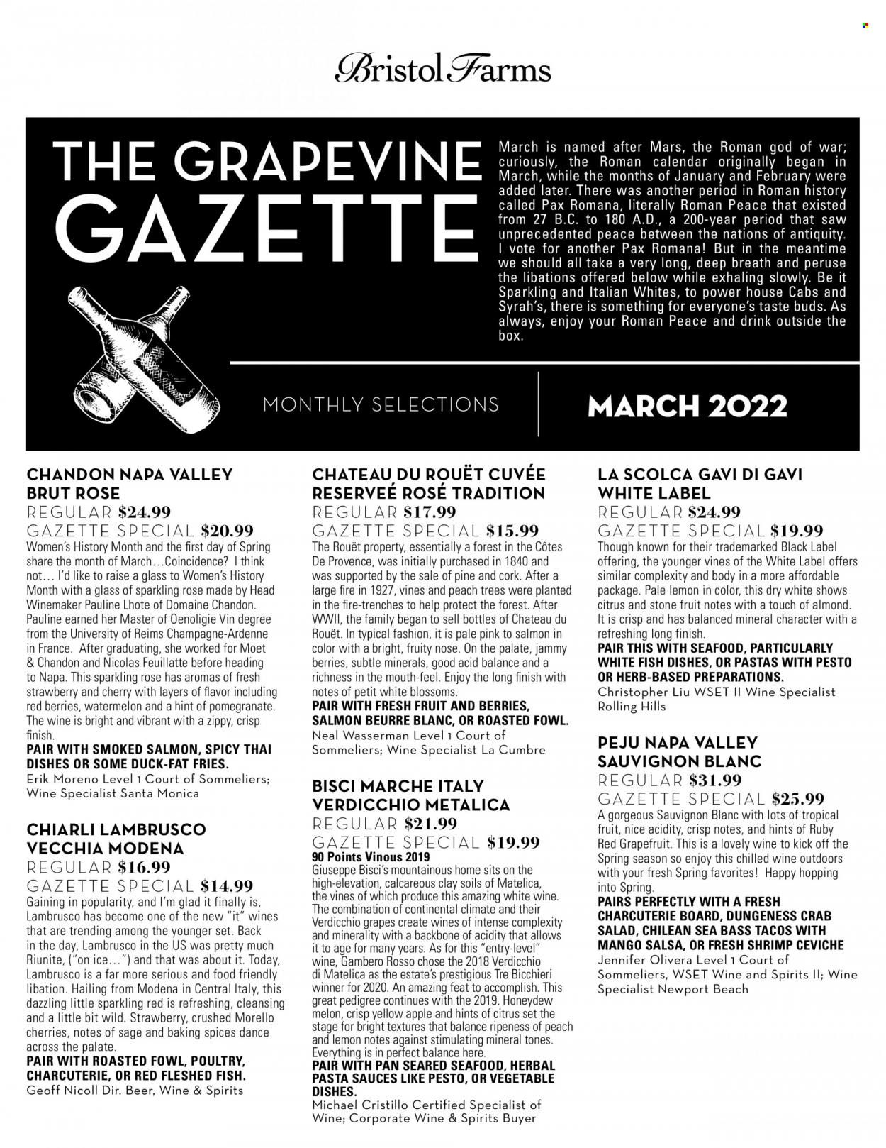 Bristol Farms (CA) Weekly Ad Flyer March 5 to March 12