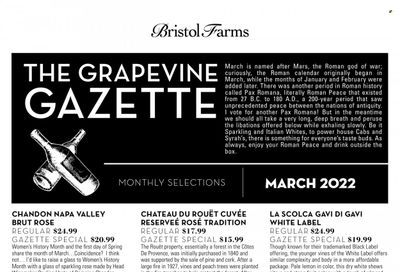 Bristol Farms (CA) Weekly Ad Flyer March 5 to March 12