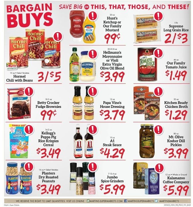 Martin’s (IN, MI) Weekly Ad Flyer March 5 to March 12