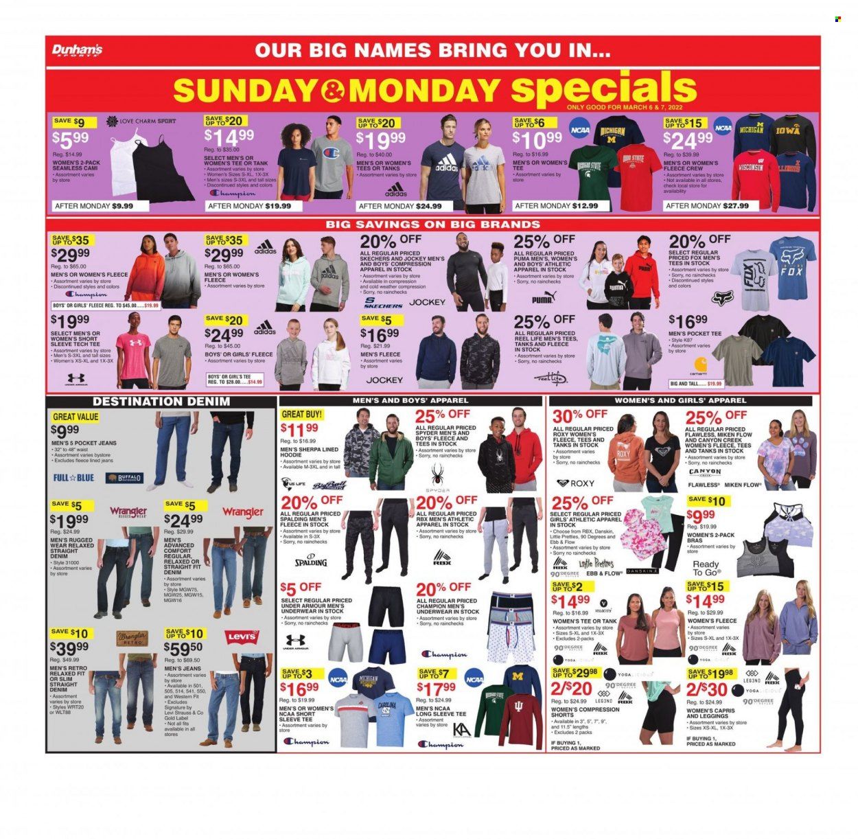 Dunham's Sports (WI) Weekly Ad Flyer March 6 to March 13