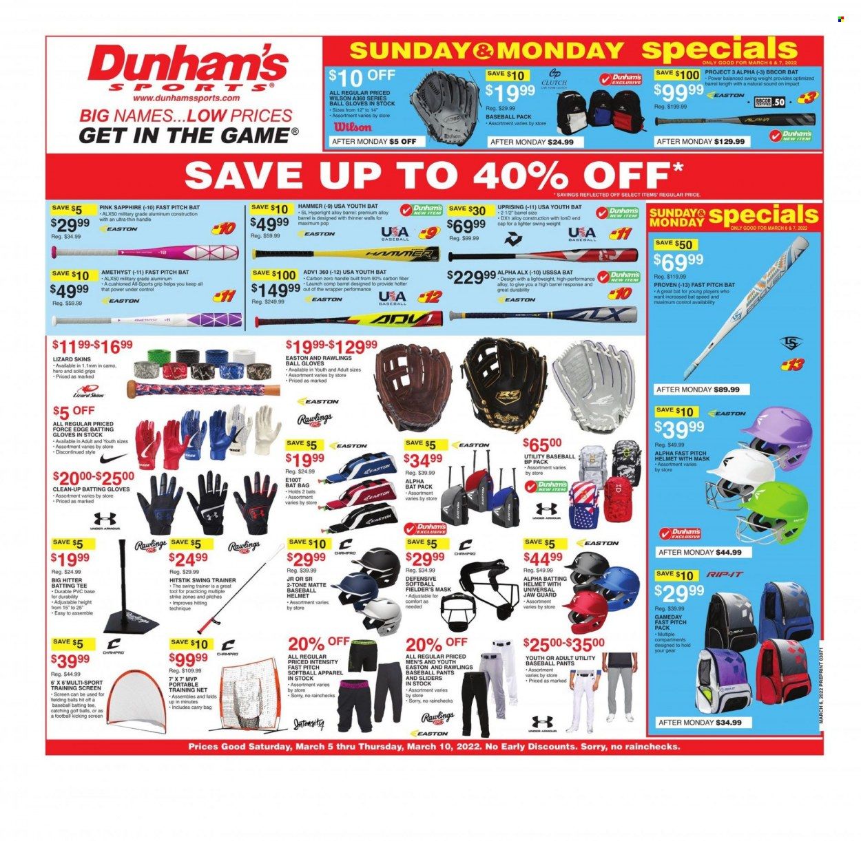 Dunham's Sports (TN) Weekly Ad Flyer March 6 to March 13