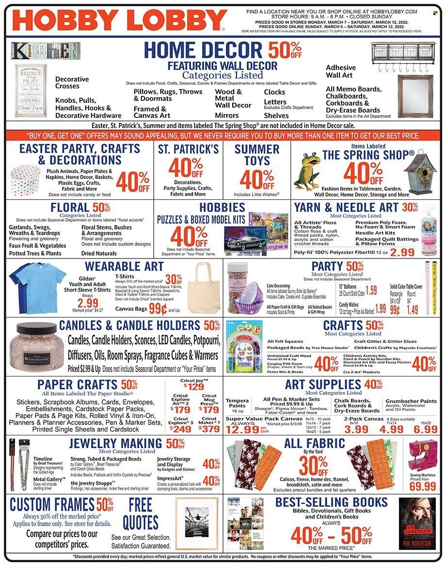 Hobby Lobby Weekly Ad Flyer March 6 to March 13