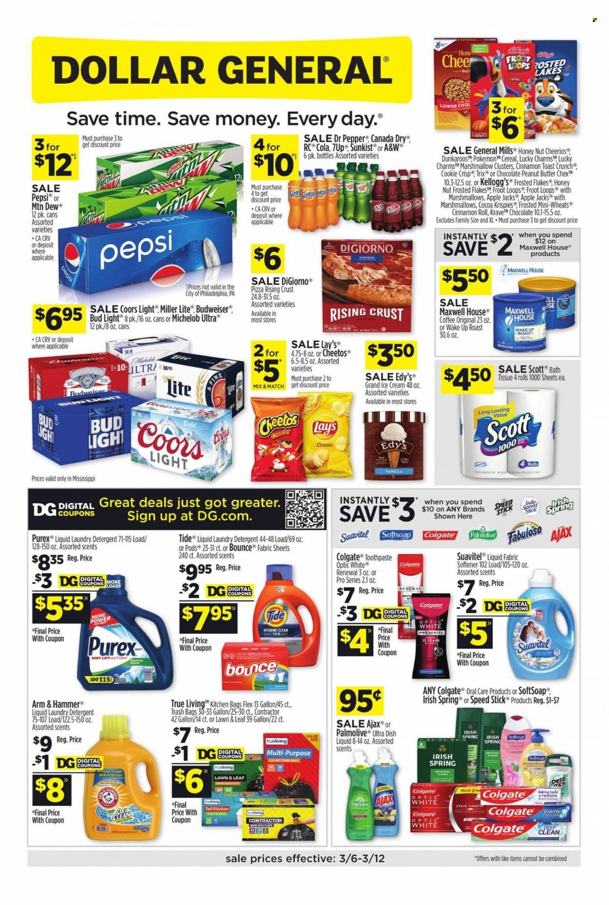 Dollar General (MS) Weekly Ad Flyer March 7 to March 14