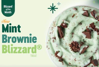 Dairy Queen Celebrates St. Patty’s Day with the New Mint Brownie Blizzard