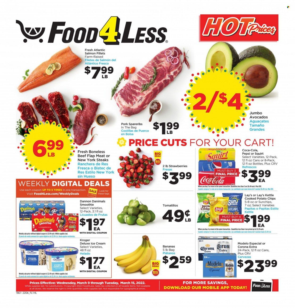 Food 4 Less (CA) Weekly Ad Flyer March 8 to March 15