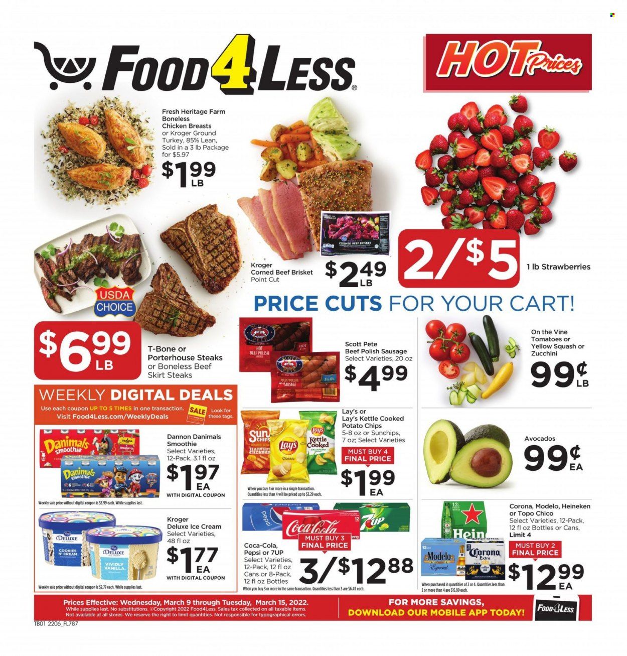 Food 4 Less (IN) Weekly Ad Flyer March 8 to March 15