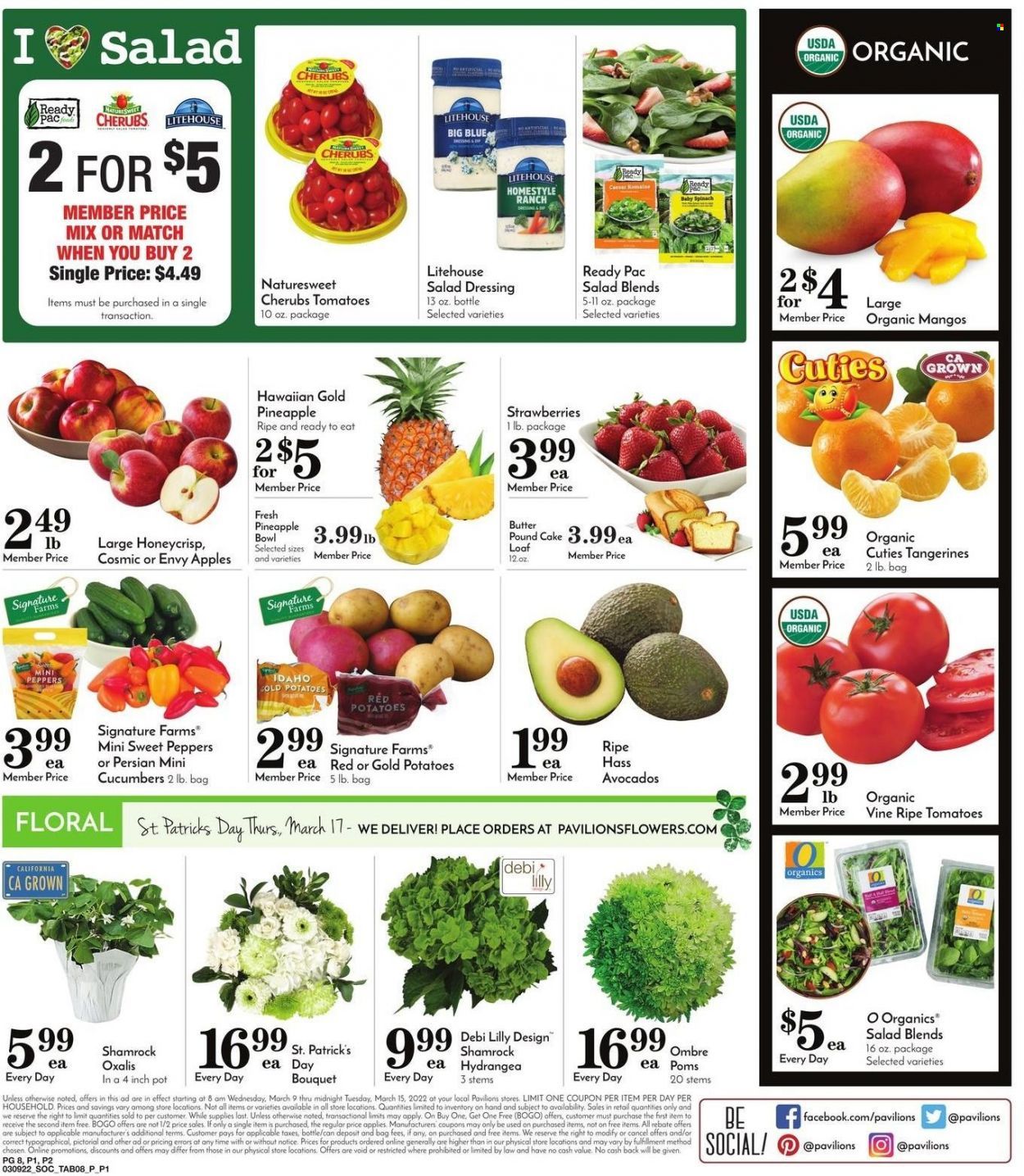 Pavilions (CA) Weekly Ad Flyer March 10 to March 17