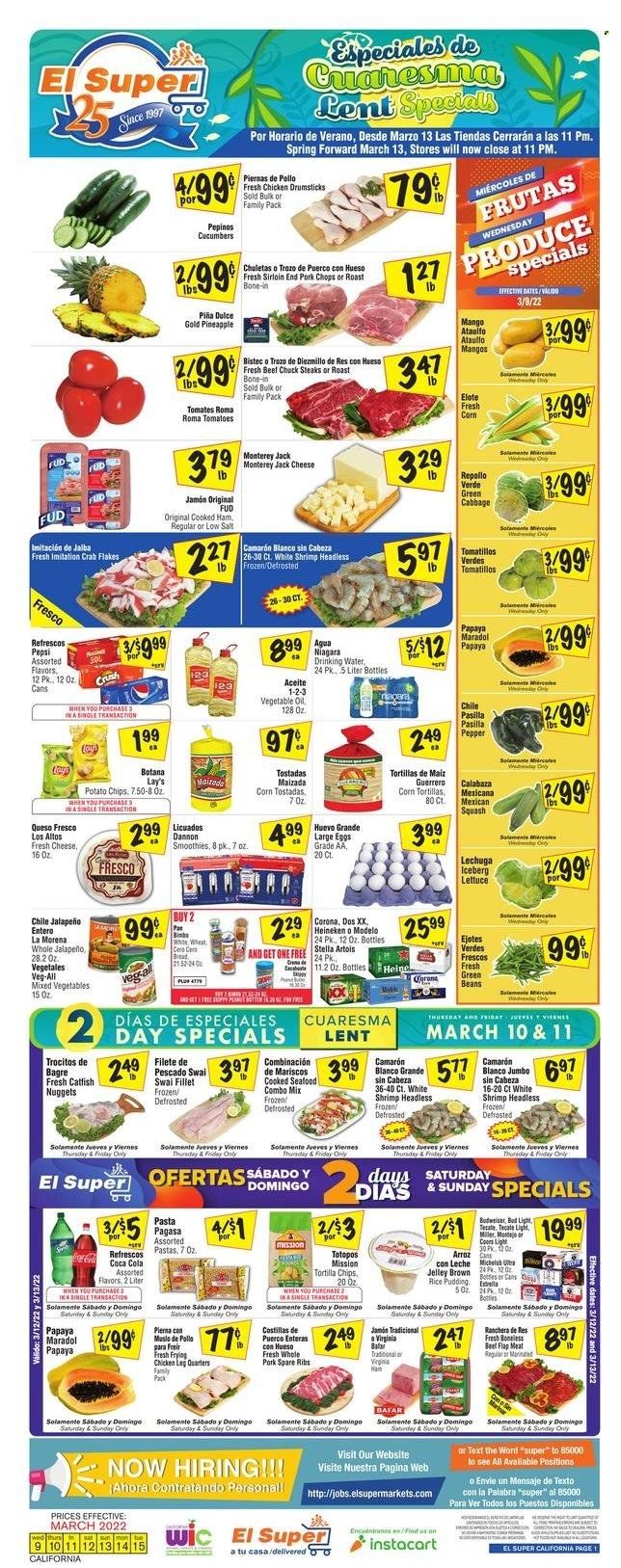 El Super (CA, NM, NV, TX) Weekly Ad Flyer March 10 to March 17