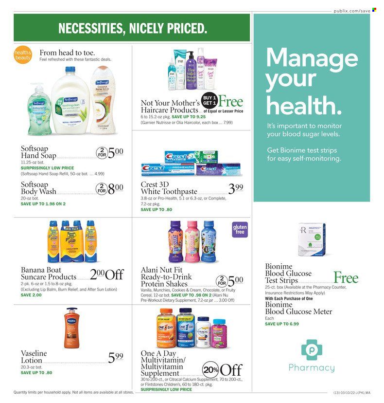 Publix (AL, FL, GA, NC, SC, TN) Weekly Ad Flyer March 10 to March 17