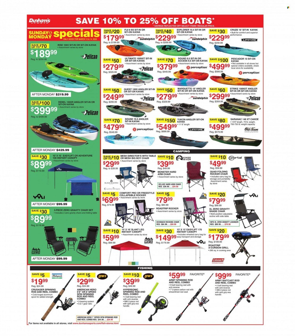 Dunham's Sports (MI, PA, WI) Weekly Ad Flyer March 14 to March 21