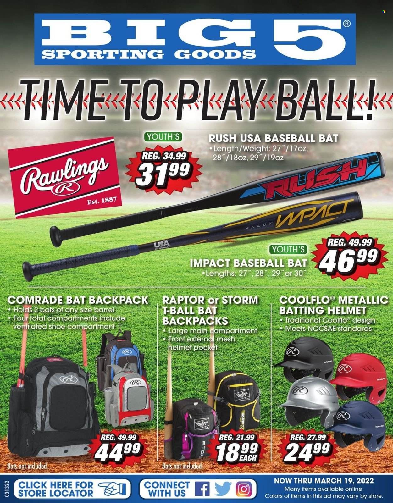 Big 5 (AZ, CA, CO, ID, NM, OR, UT, WA) Weekly Ad Flyer March 14 to March 21