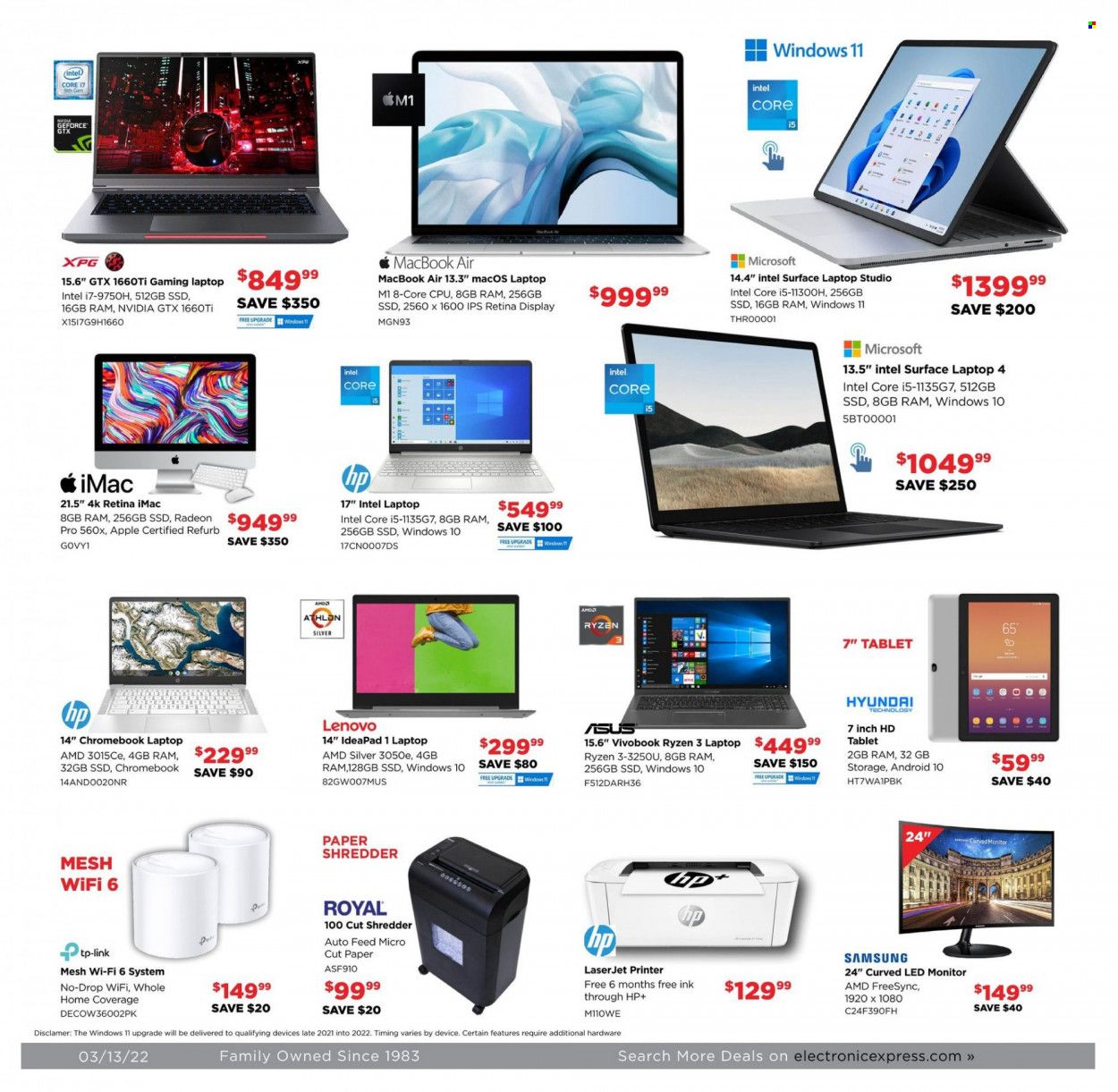 Electronic Express (AL, TN) Weekly Ad Flyer March 14 to March 21