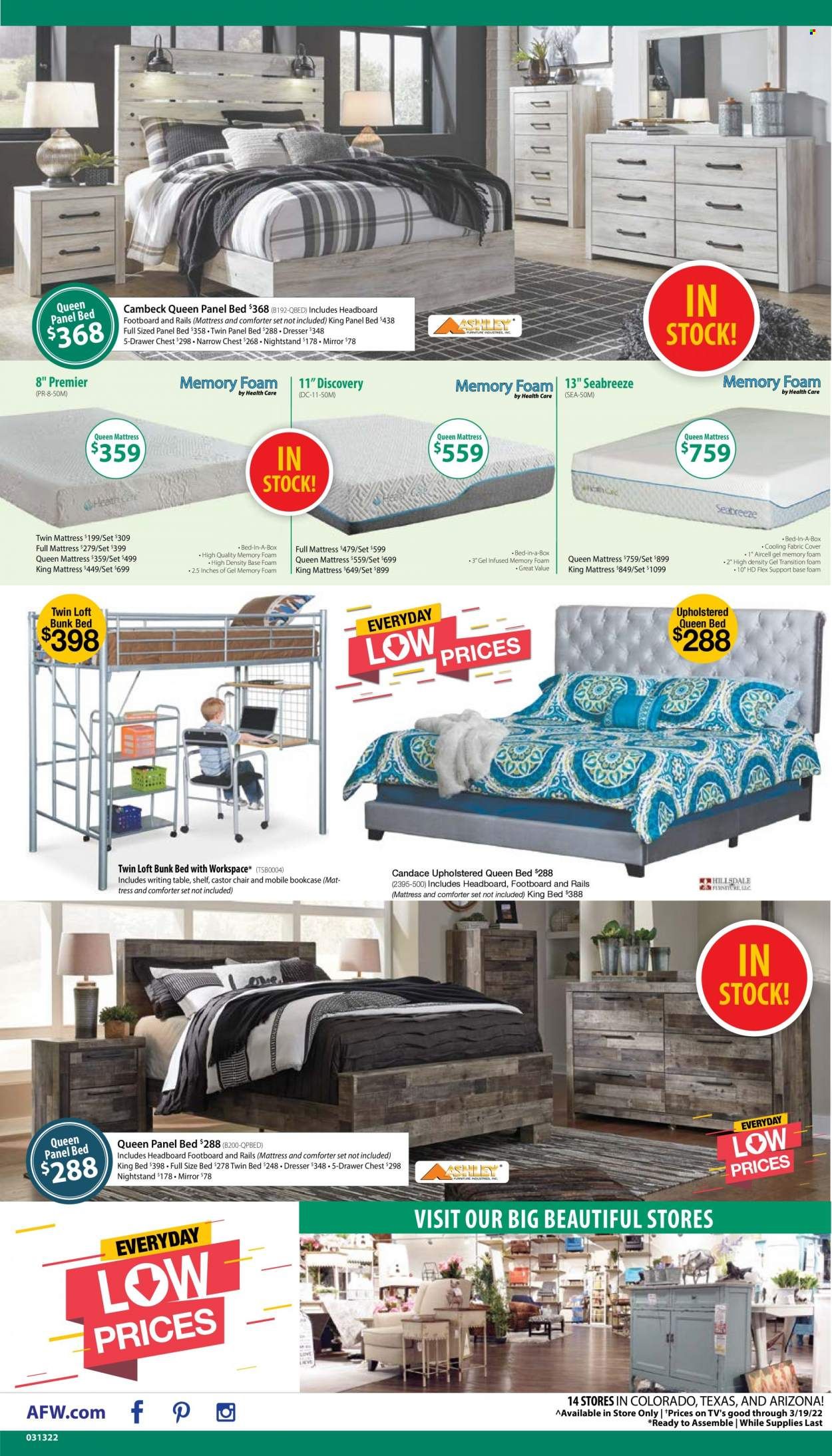 American Furniture Warehouse (AZ, CO, TX) Weekly Ad Flyer March 15 to March 22