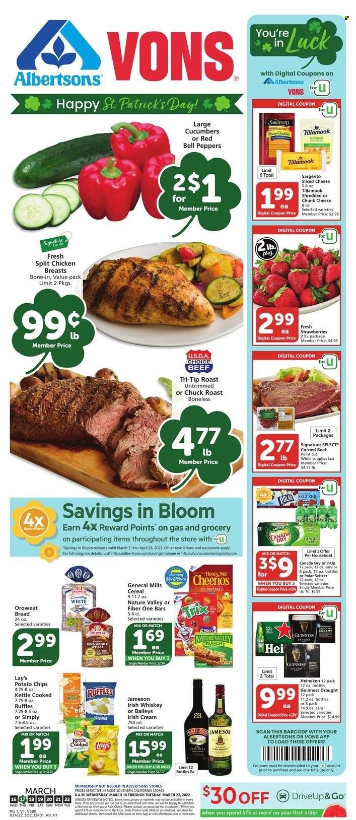 Albertsons (CA, ID, LA, MT, OR, TX, WA) Weekly Ad Flyer March 15 to March 22