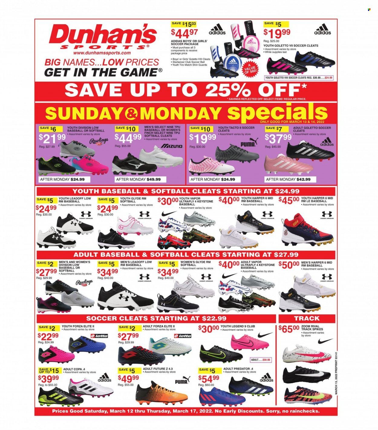 Dunham's Sports (TN) Weekly Ad Flyer March 15 to March 22