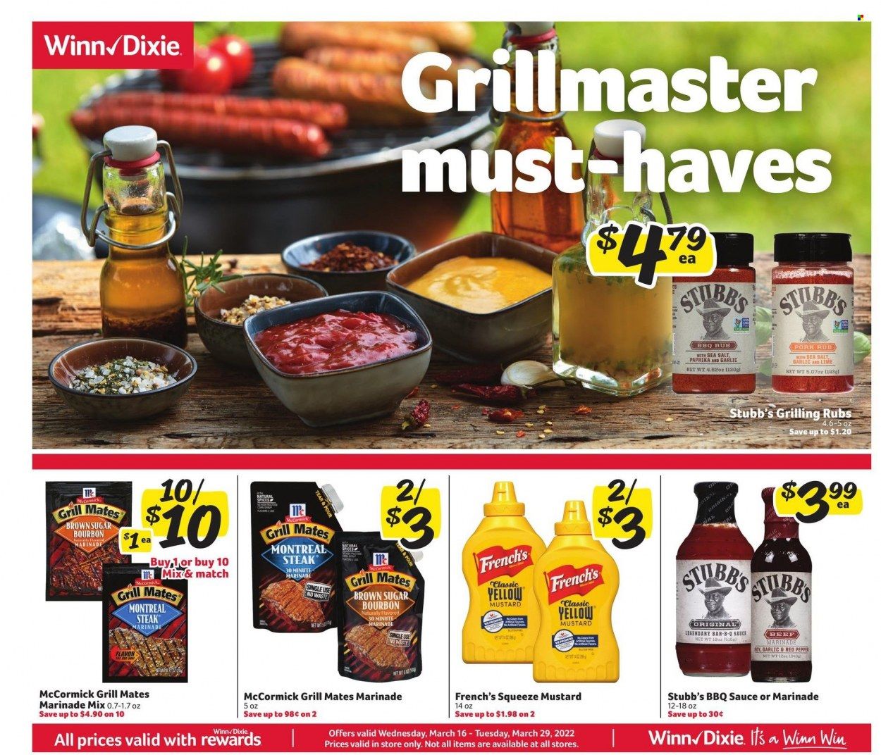Winn Dixie (AL, FL, GA, LA) Weekly Ad Flyer March 16 to March 23
