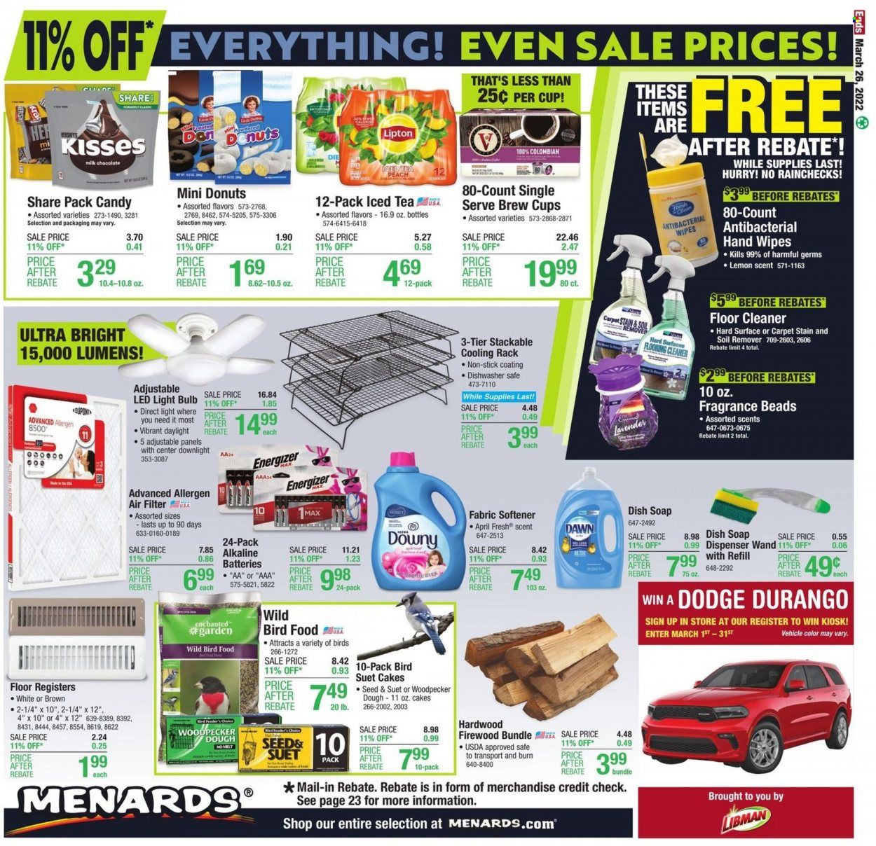 Menards Weekly Ad Flyer March 16 to March 23