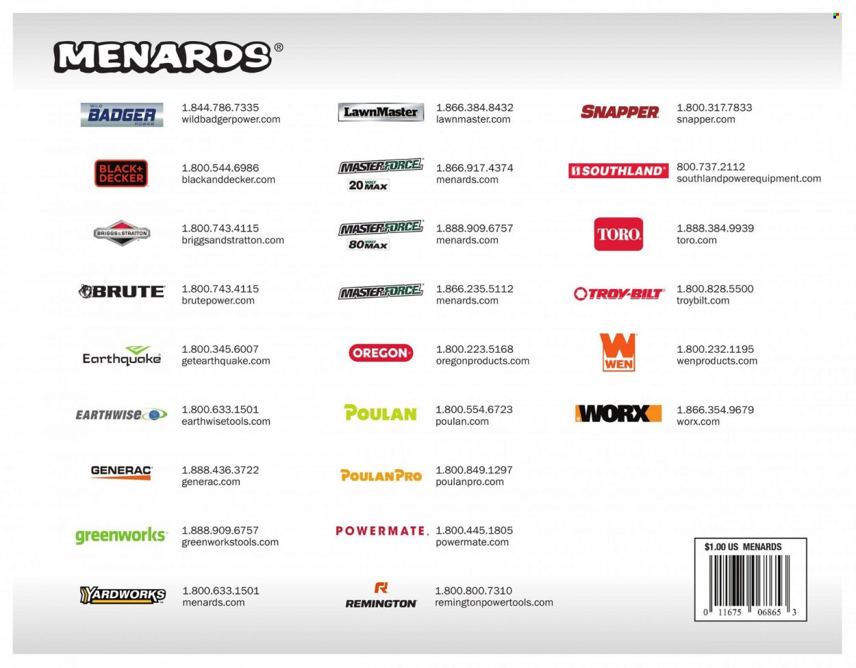 Menards Weekly Ad Flyer Specials March 14 to December 31, 2022
