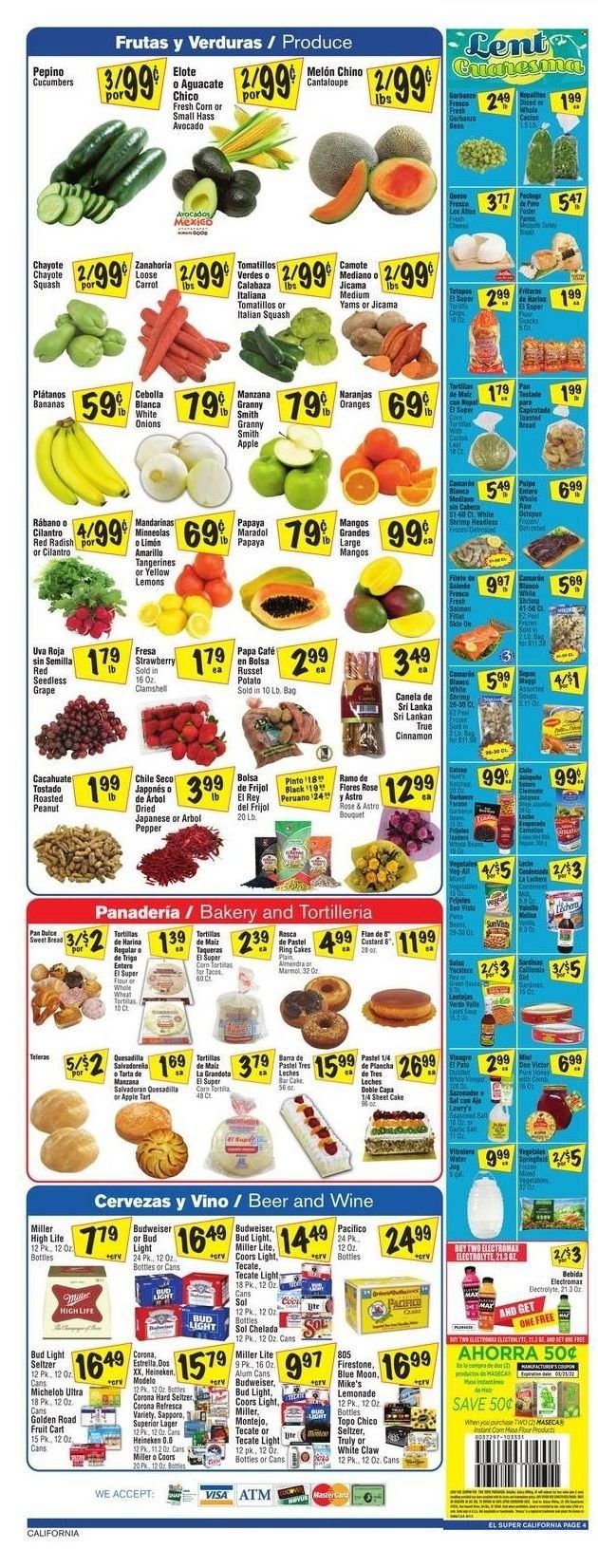 El Super (CA, NM, NV, TX) Weekly Ad Flyer March 16 to March 23