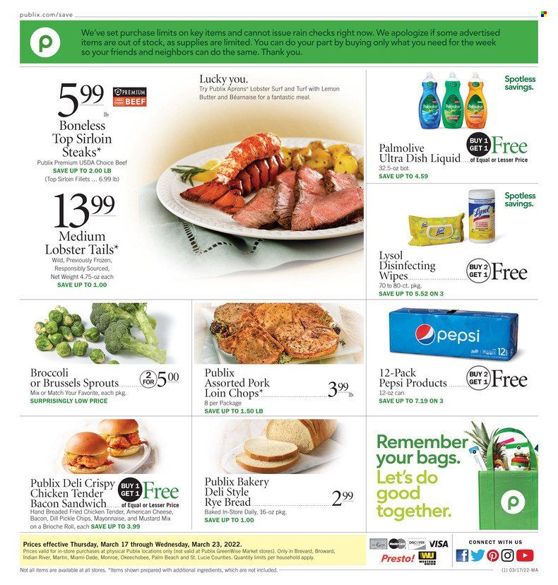 Publix (AL, FL, GA, NC, SC, TN) Weekly Ad Flyer March 17 to March 24