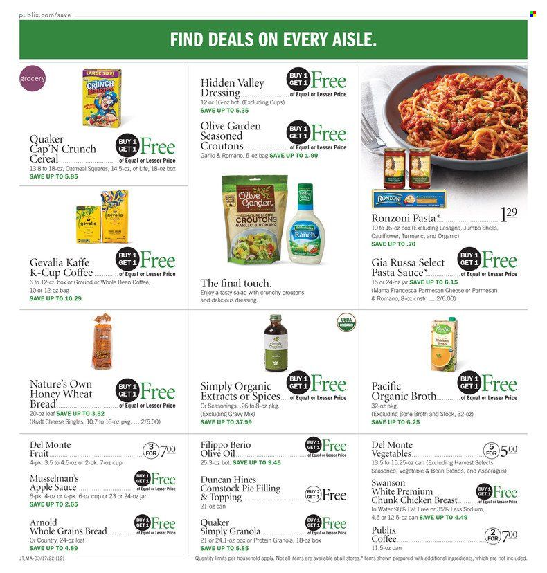 Publix (AL, FL, GA, NC, SC, TN) Weekly Ad Flyer March 17 to March 24