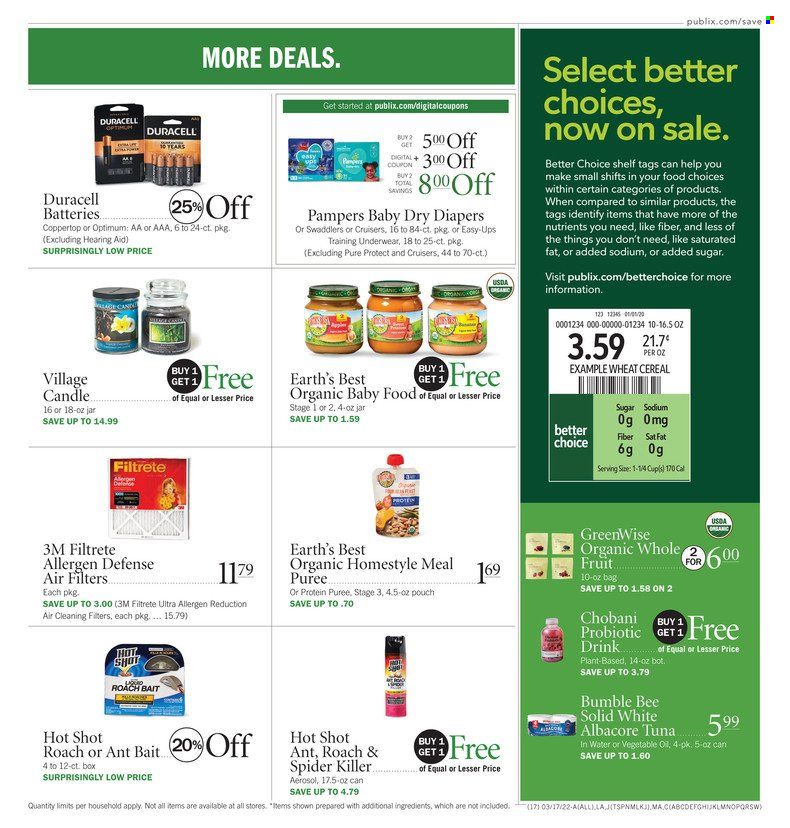 Publix (AL, FL, GA, NC, SC, TN) Weekly Ad Flyer March 17 to March 24