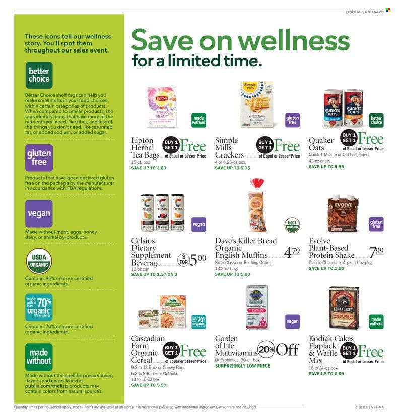 Publix (AL, FL, GA, NC, SC, TN) Weekly Ad Flyer March 17 to March 24