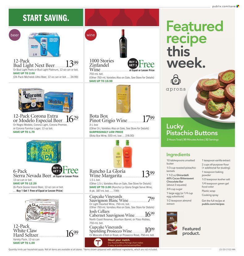 Publix (AL, FL, GA, NC, SC, TN) Weekly Ad Flyer March 17 to March 24